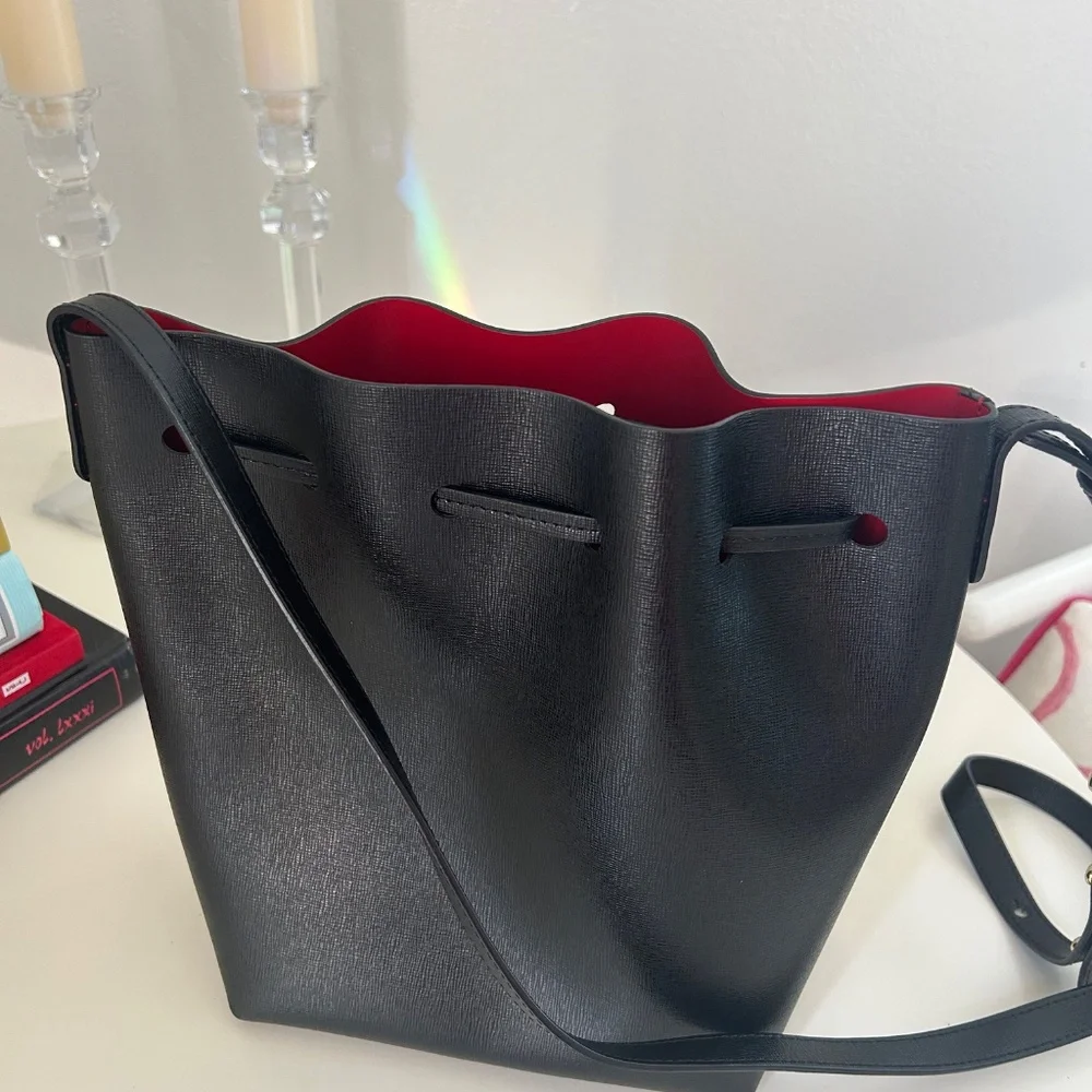 Mansur Gavriel  Mini Leather Bucket Bag Black - Picture 4 of 4